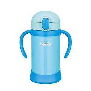 【THERMOS サーモス】 ベビーストローマグ/赤ちゃん用水筒 【350ml ブルー】 月齢9ヶ月頃〜 ハンドル付き