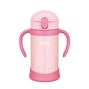 【THERMOS サーモス】 ベビーストローマグ/赤ちゃん用水筒 【350ml ピンク】 月齢9ヶ月頃〜 ハンドル付き