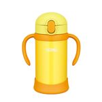 【THERMOS サーモス】 ベビーストローマグ/赤ちゃん用水筒 【350ml イエロー】 月齢9ヶ月頃〜 ハンドル付き