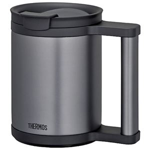 【THERMOS サーモス】 真空断熱 マグカップ 【ブラック】 0.28L ステンレス魔法びん構造 フタ付き 洗える