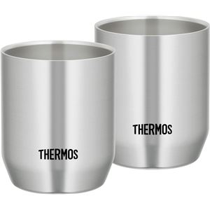 【サーモス THERMOS】 ステンレスマグ/コップ 【280ml】 2個セット 真空断熱 保温 保冷 結露しにくい仕様 〔スポーツ オフィス〕