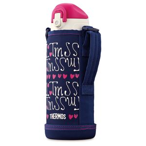 【サーモス THERMOS】 2WAY ステンレスボトル/水筒 【ネイビーハート】 800ml 真空断熱 保温 保冷 〔スポーツ オフィス〕