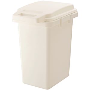 (10個セット) ゴミ箱 ダストボックス 約幅31.9cm 33L ホワイト 日本製 ロック式 ふた付き 袋止め付き 防汚 防臭 抗菌ペール b04