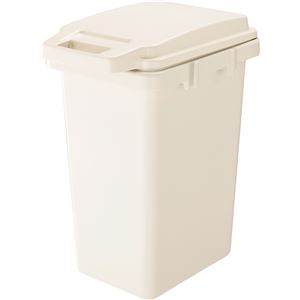 (8個セット) ゴミ箱 ダストボックス 約幅34.1cm 47L ホワイト 日本製 ロック式 ふた付き 袋止め付き 防汚 防臭 抗菌ペール b04