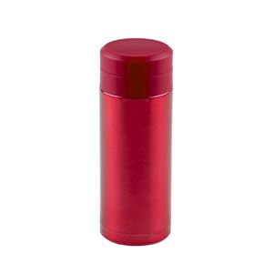 (30個セット) スリム 水筒/ステンレスボトル (200ml レッド) スクリュー栓 真空断熱構造 抗菌剤プラス オミット b04