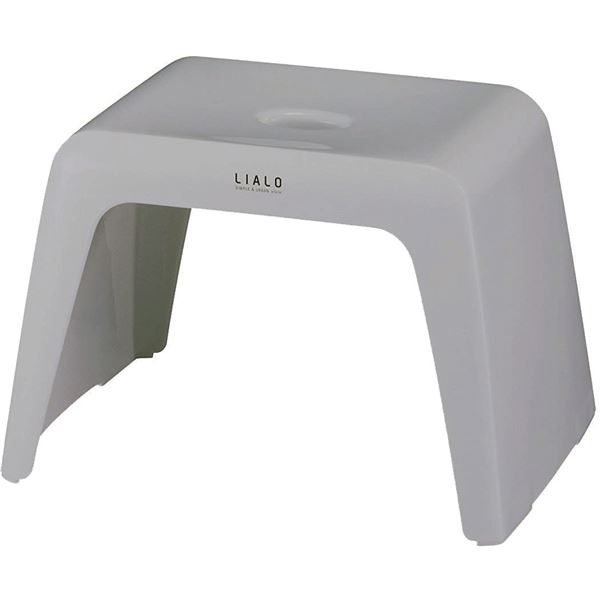 (3個セット) バスチェア 風呂椅子 座面高約25cm 約幅37.6cm グレー 通気性抜群 抗菌効果 LIALO リアロ 浴室 風呂 バスルーム b04