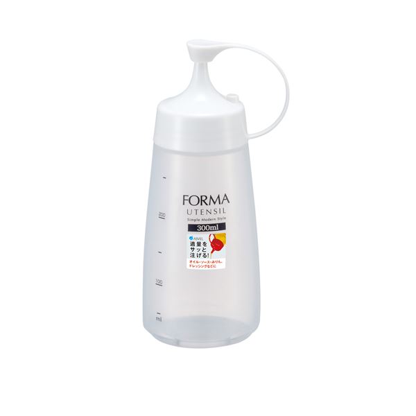【商品名】 【10個セット】 アスベル フォルマ 調味料ボトル ホワイト（細口） 中 300ml A2142 【ジャンル・特徴】 詰替容器 ドレッシング 調味料入れ オイルボトル ソース 関連ワード: