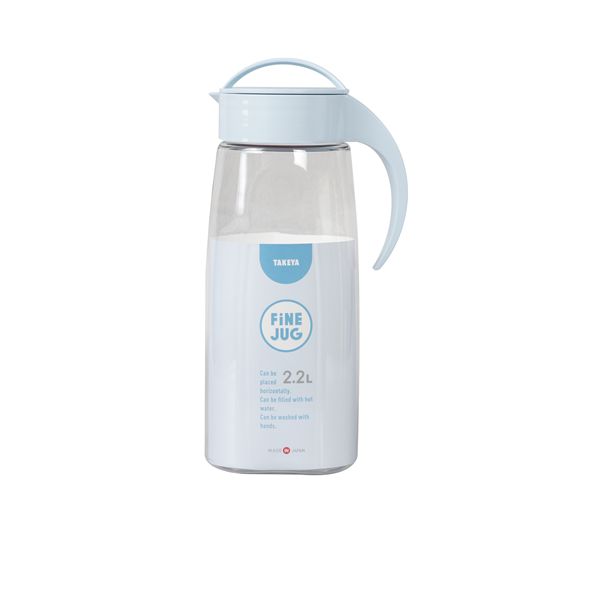 【商品名】 【2個セット】 タケヤ化学工業 タケヤ ファインジャグ 2.2L ライトブルー 【ジャンル・特徴】 耐熱 横置き ピッチャー 関連ワード:生活用品・インテリア・雑貨 キッチン・食器 その他