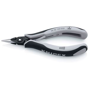 KNIPEX（クニペックス）3452-130ESD 精密プライヤー 丸 クロスメッシュ