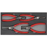 KNIPEX（クニペックス）002001V09 精密スナップリングPセット（4ホン トレイツキ）