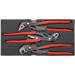 KNIPEX（クニペックス）002001V03 ウォーターポンププライヤーセット ウレタントレイ入