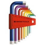 PB SWISS TOOLS 210H-10RB ホルダー付レインボーレンチセット（パックナシ）