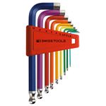 PB SWISS TOOLS 212H-10RB ボール付レインボーレンチセット（パックナシ）