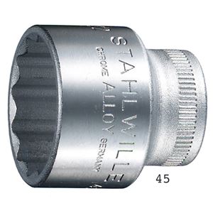 STAHLWILLE（スタビレー） 45A-1 （3／8SQ）ソケット （12角） （02410048）