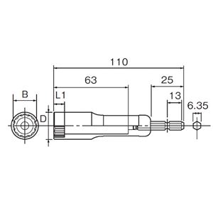 Panasonic（パナソニック） EZ9HS108 ヘグザゴンソケット（深穴タイプ） 24MM