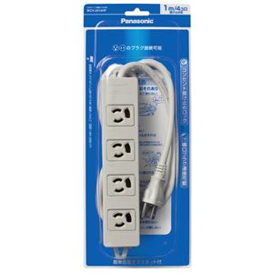 Panasonic（パナソニック） WCH2414HP OAタップ（接地15A抜け止め形）（4コ口）