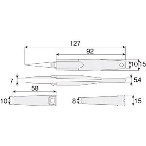 HOZAN P-881-ESD ESDグリップピンセット HOZAN P-881-ESD ESDグリップピンセット