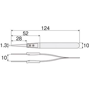 HOZAN P-855-B 竹チップピンセット HOZAN P-855-B 竹チップピンセット