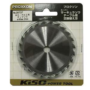 プロクソン 28737 木工・アルミ用チップソウ Φ85MM 24山