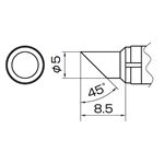白光 T10-CF5 938用こて先（5C型 面のみ）
