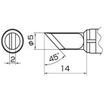白光 T10-KL 938用こて先（KL型）