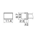 白光 T12-1006 こて先／SOP6.9X11.4