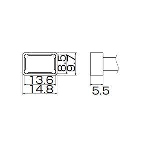 白光 T12-1201 こて先／PLCC13.6X8.5