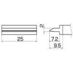 白光 T12-1404 こて先／スパチュラ25（IN-341）