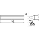 白光 T12-1406 こて先／スパチュラ40（IN-331B）