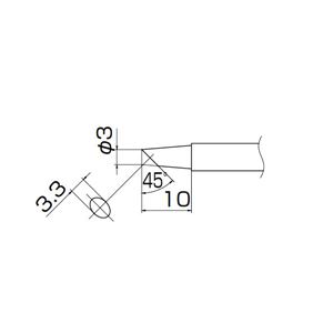 白光 T13-BCF3 こて先／3BC型面のみ