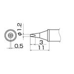 白光 T12-WD12 こて先／1.2WD型 高熱容量