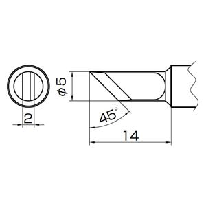 白光 T14-K 957用こて先／K型