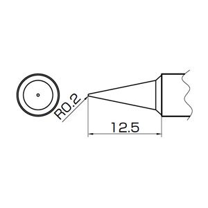 白光 T14-LB 957用こて先／LB型