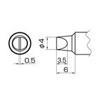 白光 T14-D4 957用こて先／4D型