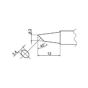 白光 T20-BC3 FX-838用こて先 3BC型