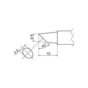 白光 T20-BC4 FX-838用こて先 4BC型