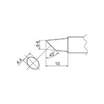 白光 T20-BC4 FX-838用こて先 4BC型