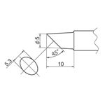 白光 T20-C5 FX-838用こて先 5C型