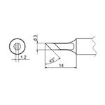 白光 T20-KU FX-838用こて先 KU型