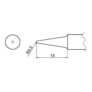白光 T20-BL2 FX-838用こて先 2BL型