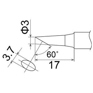 白光 T22-C3 こて先／C3型