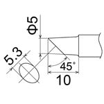 白光 T22-C5 こて先／C5型
