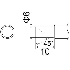 白光 T22-C6 こて先／C6型