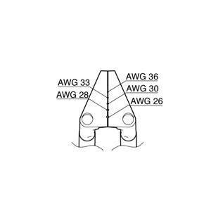 白光 G2-1603 ベント型ブレード AWG26-36用