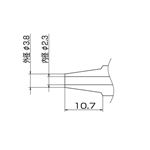 白光 N1-23 FM-2024用ノズル／2.3MM