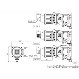 空研 KW-45F インパクトレンチ 本体 25.4MM(03452HC1) 商品写真2