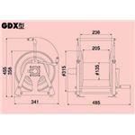 ハタヤリミテッド GDX-20 ガスリール （20M）