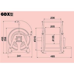 ハタヤリミテッド GDX-30 ガスリール （30M）
