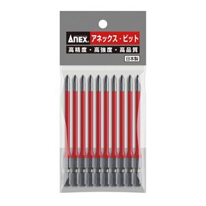 ANEX AC-16M-1X100 カラービット10本 段付（+）1X100