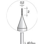 ミニター JA1003 （#A2502）ダイヤモンドバー 0.2 （1コ）